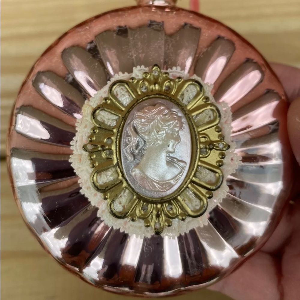 Lord & Taylor Christmas Tree Ornament Cameo Girl